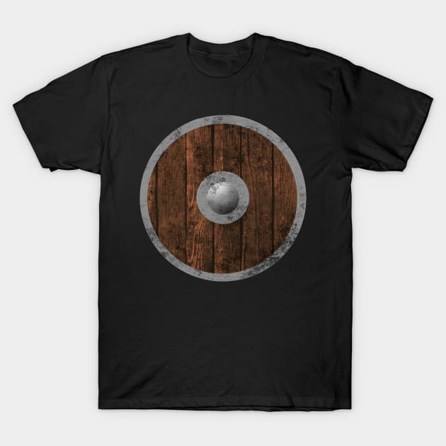 Middle Ages wooden shield T-Shirt by HappyGiftArt